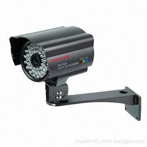 Weather-resistant IR bullet camera, IP66, CMOS/Sony Images Sensor